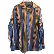 POLO RALPH LAUREN WESTERTON 100% Cotton Multi Color Striped Shirt Size L - £22.46 GBP