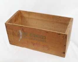 Vintage CAP Compressed Cooked Corned Beef Wooden Crate - Industria Argentina - £30.22 GBP
