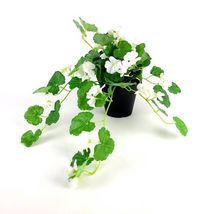 Ikea FEJKA Artificial Potted Plant Geranium /Hanging White New 805.064.73 - $37.88