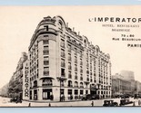 L&#39;Imperator Hotel E Ristorante Parigi Francia Unp DB Cartolina I16 - $4.04