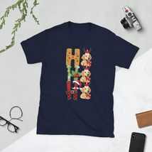 HO HO HO Santa Golden Retriever Christmas T-Shirt | Dog Lover Shirt Black - £14.58 GBP+