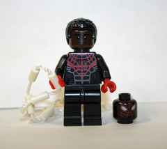 Building Block Miles Morales Spider-Man Minifigure Custom - £4.79 GBP