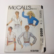 McCall's 6955 Size 10 Misses' Set of Blouses - $12.86