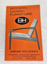 Original Borge Hollesen Modern Danish Furniture Booklet Fold Out w Photos - $448.52 MXN