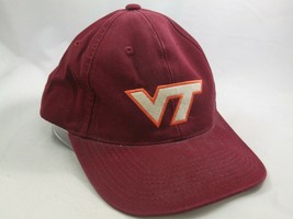 VT Virginia Tech Hat Burgundy Strapback Baseball Cap - £11.76 GBP