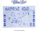 Nautical Flag Wine List Lake Mead Nevada World&#39;s Largest Floating Restau... - $27.69