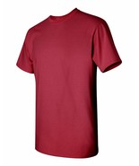 Mens Plain T Shirts Solid Cotton Short Sleeve Blank Tee Top S-3XL Cardinal Red - $12.00