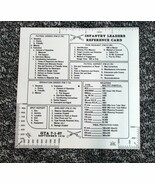 Infantry Leaders Reference Card GTA US Army 1975 Free Shipping - $192.34 MXN