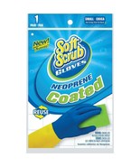 Soft Scrub 12681-26 Neoprene Coated Latex Rubber Gloves, Size Small - £7.13 GBP