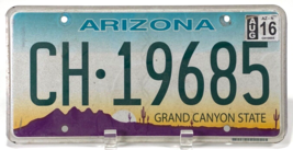 2000&#39;s Arizona License Plate - CH-19685 - Grand Canyon State-Desert Landscape - £10.47 GBP