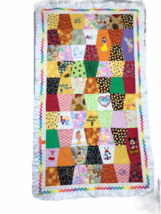 Baby Toddler Quilt Embroidery Disney Characters Embroidery Colorful Ruffles - $26.38