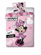 Disney Minnie Mouse Twin Duvet Cover Set with Pillowcase For Girls 78x55... - $32.99