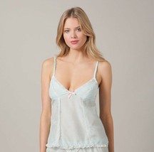 BLUSH LINGERIE Polka ICE BLUE Lingerie CAMISOLE Top DREAMGIRL ( L ) - £54.34 GBP