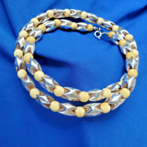Sterling Silver 925 Deco Necklace 64 Grams Vintage Estate Designer Chain 24 inch - $23,286.79 MXN