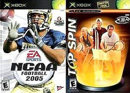 NCAA Football 2005 / Top Spin Combo (Microsoft Xbox, 2004) CIB. Tested. Resealed - $9.65