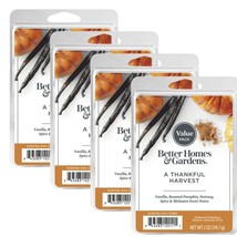New Better Homes &amp; Gardens A Thankful Harvest Wax Cube Melts - 5 Oz. - Lot Of 4 - £17.85 GBP