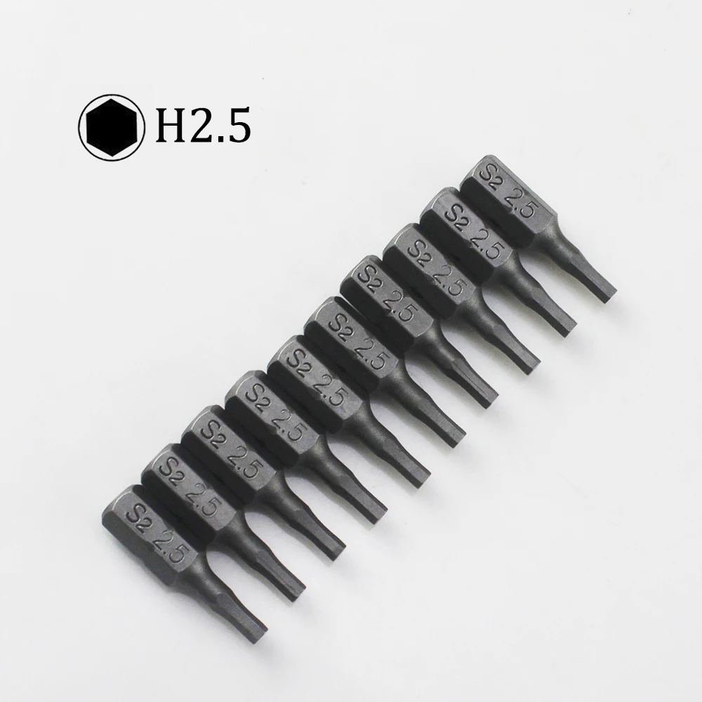 10pcs Hexagon Screwdriver Bit Set 1/4&quot; Hex Shank 25mm Hex Head Screw Dri... - $161.56