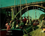 DePoe Bay Oregon OR Jimco Deep Sea Fishing Boat Bridge UNP Chrome Postcard - $11.81