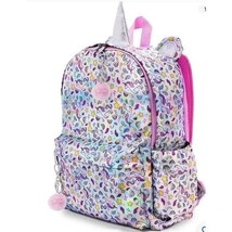 Ombu Unicorn Backpack Holographic Horn Ears Pink Pom Poms Kids, Girls, Toddlers - £14.23 GBP
