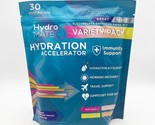 HydroMATE Electrolytes Powder Drink Mix 30 Variety Packets Hydration Exp... - £23.48 GBP