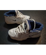 Vtg Nike Force High Tops Sneakers Shoes White Navy 146032-141-00 Size 3.... - €16,80 EUR