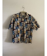 Crossings Short Sleeve Button Down Shirt Size L - £10.35 GBP