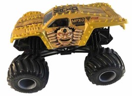 Monster Jam Hot Wheels 1:24 Scale Truck: Gold Yellow Max D: 11 Time Cham... - $16.82