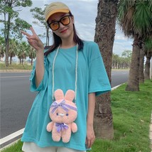H bunny chain shoulder bag for young girls kawaii women purses and handbags pearl chain thumb200