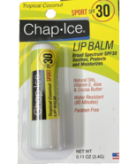 Chap-Ice Lip Balm Tropical Coconut SPF 30-Brand New-SHIPS N 24 HOURS - €32,19 EUR