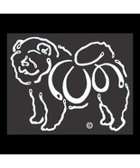 Chow Chow K Line Dog Breed Window Tattoo Decal - $9.99