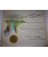 Vintage Shriners Hospital Certificate For Voluntary Permanent Subscriber  - €2,60 EUR