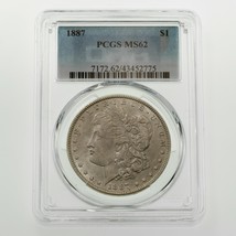 1887 Argent Morgan Dollar Classé Par PCGS Comme MS-62 ! Superbe Pièce de... - $94.43