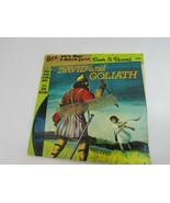 Vintage Little Golden Book &amp; Record David and Goliath 53370 - £9.48 GBP