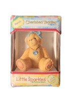 Cherished Teddies Little Sparkles Birthstone Bears March Mini Figurine - £11.68 GBP