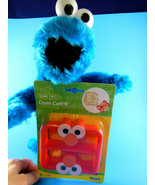 Sesame Street Cookie Monster Plush 13&quot;  Nanco 2003 plus Grover crust cutter - £10.55 GBP