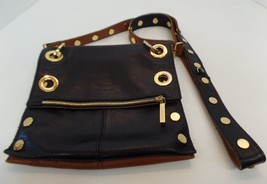 Hammitt Los Angeles Reversible Crossbody Bag Black &amp; Brown Buttery Soft Leather - £253.18 GBP
