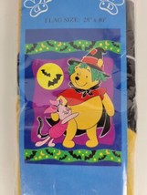 NIP Winnie the Pooh Piglet Halloween Yard Flag Screen Printed NCE 28x40 - £15.77 GBP