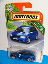 Matchbox 2019 MBX Road Trip #16 &#39;02 Audi RS 6 Avant Blue w/ Factory Defect - £5.44 GBP