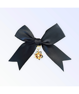 Festive Gift Wrap Hair Bows on Shiny Gold Clips - £19.07 GBP