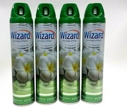 ( LOT 4 ) Air Freshener Spray Scent WHITE FLORAL Eliminates Odors 10 oz ... - £19.63 GBP