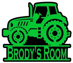 Personalized Tractor name plaque wall hanging sign  To be customized - £27.87 GBP