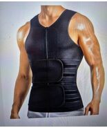 Men's Sweat Sauna Waist Trainer Zip Vest Weight Loss Top Neoprene Body S... - $19.75