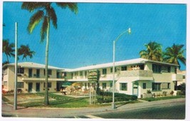 Postcard Sorrento Villas Miami Beach Florida - £3.88 GBP
