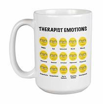 Make Your Mark Design Therapist Emotions Psychiatry Humor Face Coffee &amp; Tea Mug  - £19.54 GBP