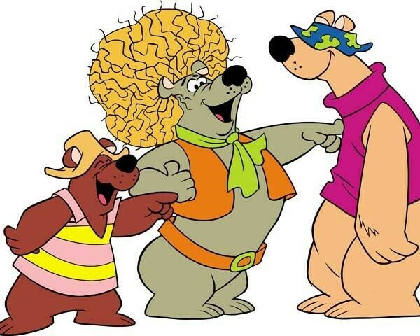 Help..It's The Hair Bear Bunch 1971 Square Hair & Bubi 24x30 inch poster