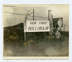 Task Force Williwaw Photo 1946 Adak Alaska Totem Fish  - £271.03 GBP