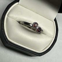 Vintage Sterling Silver 925 Ring Sz 10 Rhodolite Garnite Stone - $83.21 CAD