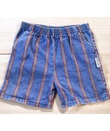Vintage Health Tex Jean Shorts Sz 6  Striped Rainbow Retro Unisex - €17,05 EUR