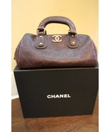 AUTHENTIC CHANEL Brown Caviar Leather Tote Bag - £1,451.43 GBP
