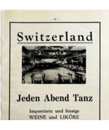 1945 WW2 German-USA Switzerland Restaurant Advertisement Live Music NYC ... - $41.35 CAD